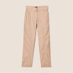 Pantalon ajusté 7/8ème beige femme