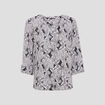 Blouse manches 3/4 noir femme