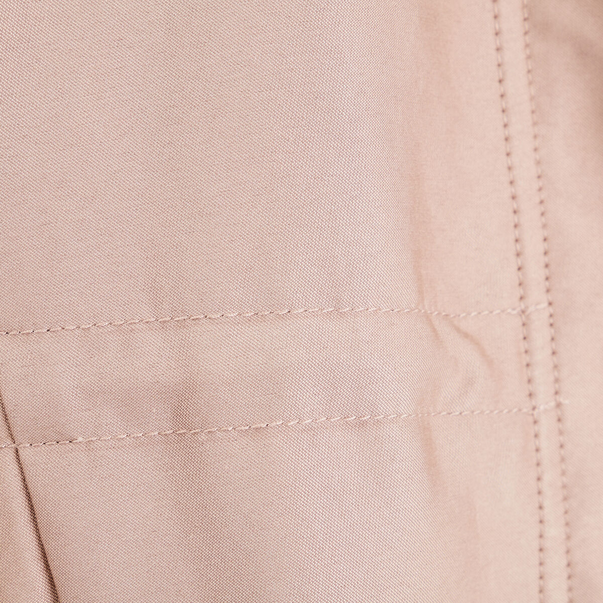 Parka 2-en-1 droite à capuche sable femme