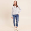 Chemise fluide manches longues bleu femme