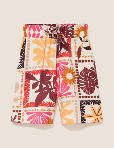 Bermuda multicolore femme