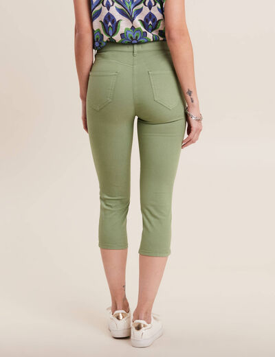 Pantacourt magique Le L&eacute;ger coupe droite vert femme