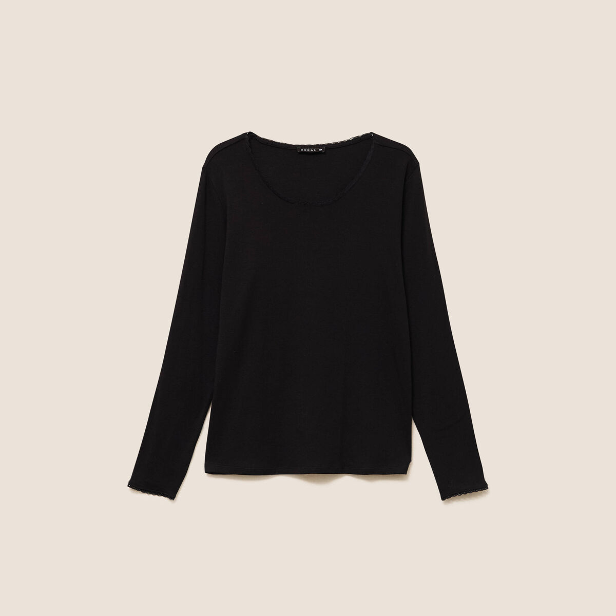 T-shirt manches longues noir femme