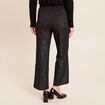 Pantalon large &agrave; paillettes noir femme