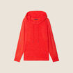 Sweat &agrave; capuche orange fonc&eacute; femme