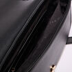 Sac besace perforé noir femme