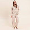 Pantalon coupe barrel taille haute blanc femme
