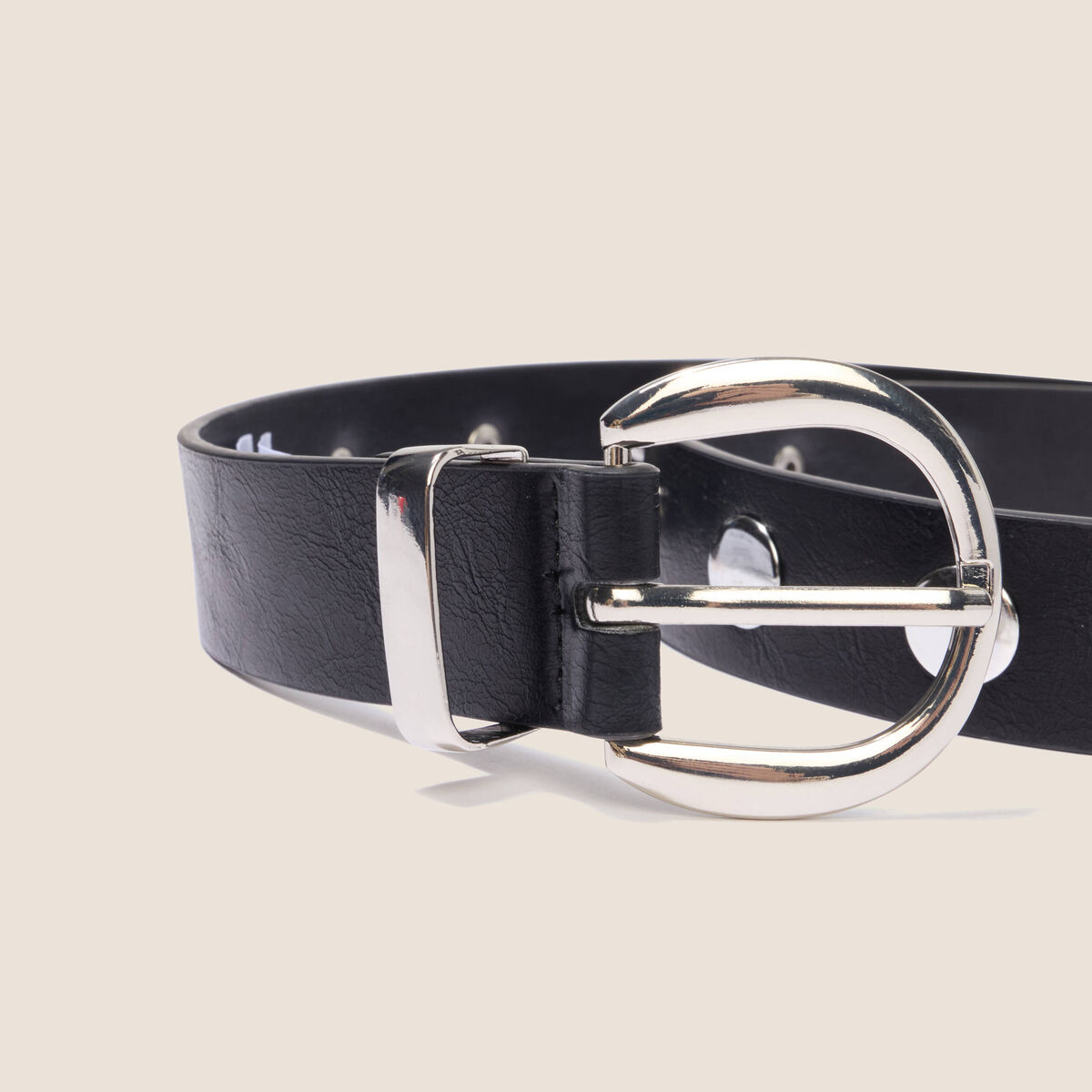 Ceinture large noir femme