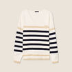 Pull manches longues blanc femme