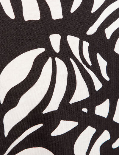 T-shirt manches courtes noir femme
