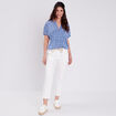 T-shirt à manches courtes bleu foncé femme