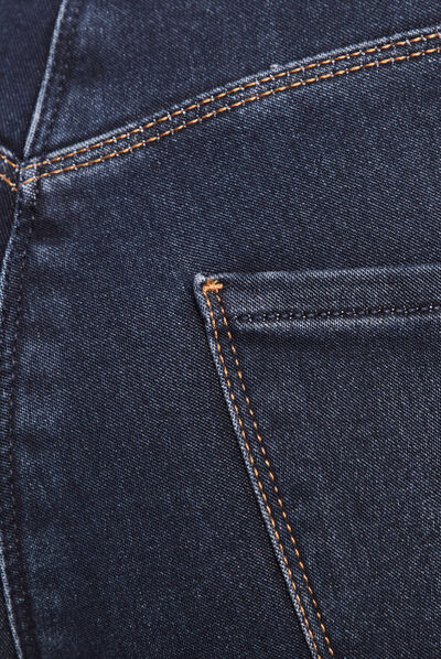 Pantalon chaud magique denim brut femme