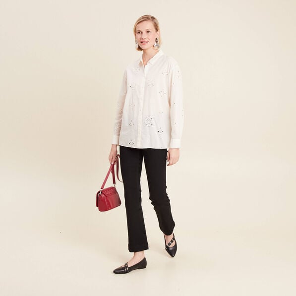 chemise manches longues ecru femme Chemise manches longues ecru femme