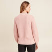 Pull manches longues vieux rose femme