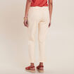 Pantalon carotte 7/8ème ivoire femme