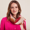 Foulard rose vif femme