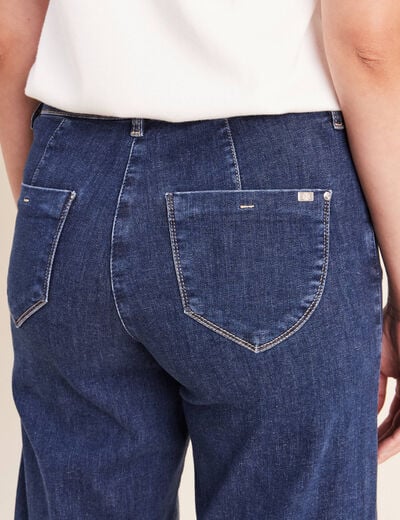 Pantalon magique coupe large l'unique denim stone femme