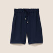 Bermuda bleu fonc&eacute; femme