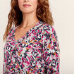 Pull manches longues multicolore femme