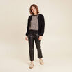 T-shirt manches 3/4 beige femme