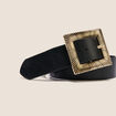 Ceinture large noir femme