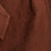 Trench cintr&eacute; long aspect daim marron femme