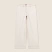 Jean large taille haute 7/8ème ivoire femme