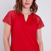 T-shirt manches courtes rose framboise femme