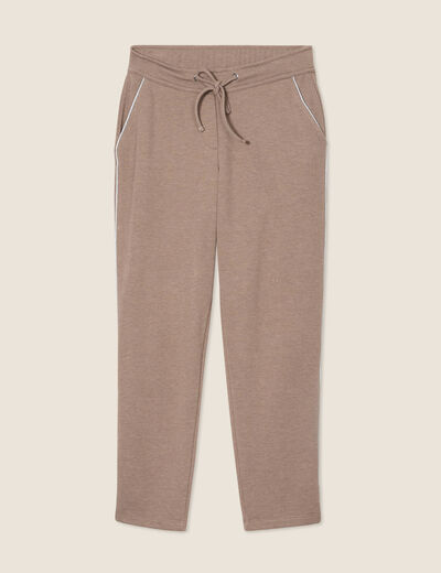 Pantalon jogging 7/8ème taupe femme