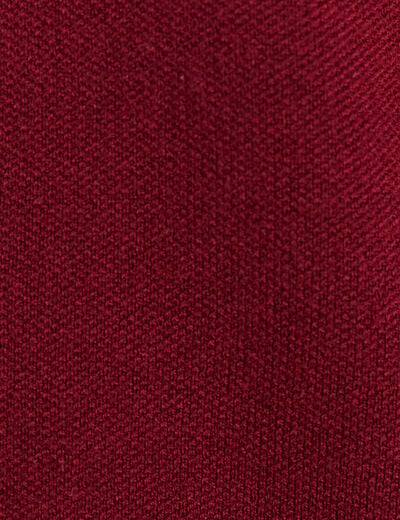 Veste col chemise manches longues bordeaux femme