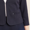 Veste cintrée bleu foncé femme