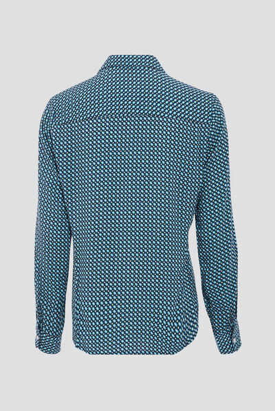 Chemise manches longues noir femme