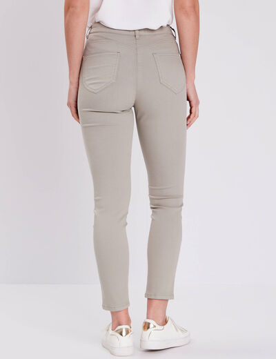 Pantalon léger taille standard 7/8ème vert clair femme