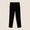 Pantalon droit 7/8&egrave;me taille standard noir femme