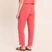 Pantalon chino large 7/8&egrave;me rouge femme