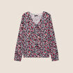 Pull manches longues rose femme