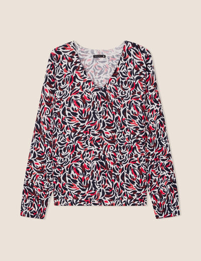 Pull manches longues rose femme
