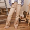 Jean bootcut taille haute sable femme