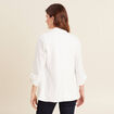 Veste esprit tailleur cascade ecru femme
