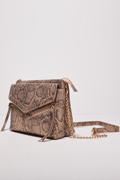 Sac avec anse chaîne sable femme