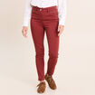 Pantalon coupe ajust&eacute;e taille haute orange fonc&eacute; femme
