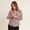 Chemise manches longues rouge femme