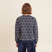 T-shirt manches longues bleu femme