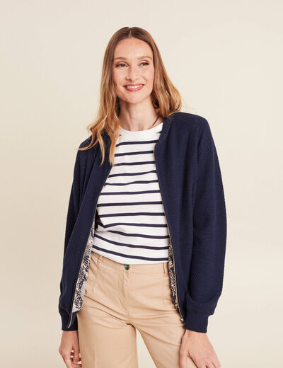 Gilet réversible esprit bomber beige femme
