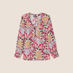 Blouse manches longues blanc femme