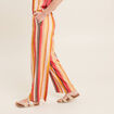 Pantalon flou 7/8ème rose cerise femme