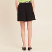 Short avec ceinture amovible noir femme