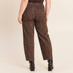 Pantalon magique Le L&eacute;ger coupe barrel marron cognac femme