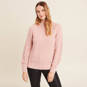 pull manches longues vieux rose femme Pull manches longues vieux rose femme