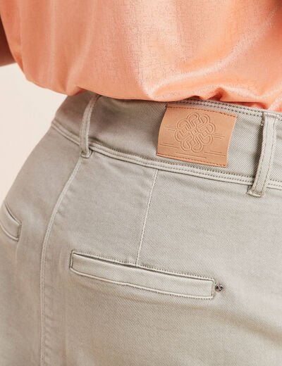 Jupe en jean taille standard vert clair femme